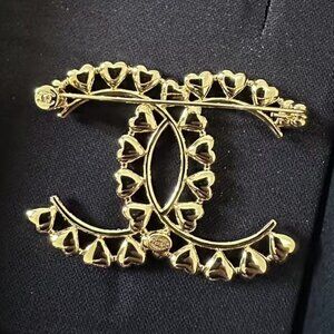 CHANEL Gold Interlocking Earrings